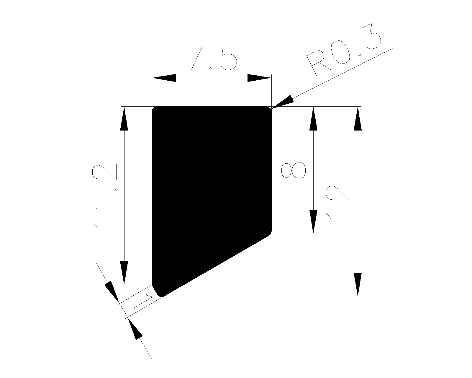 19720403KG - Schaumgummiprofile bzw. Moosgummiprofile - Rechteck-Profile