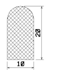 MZS 25088 - EPDM-Gummiprofile - Halbrundprofile / D-Profile